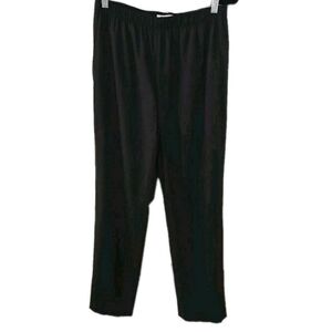 Vince Pull On Black‎ Jogger Wind Pants Straight Leg Elastic Waist Size Medium